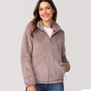 Women’s Free2B Light Pink Braided Cozy Jacket
